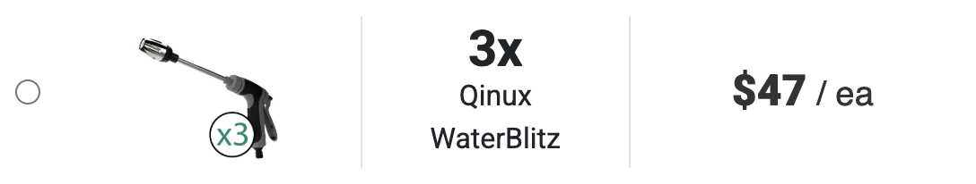 Qinux WaterBlitz Best Seller 50% Discount For Triple Package